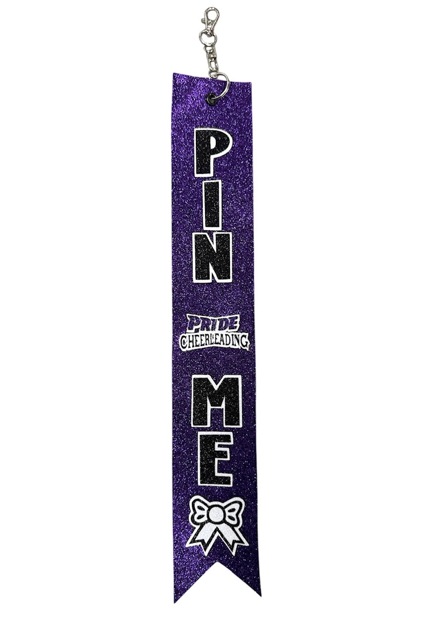 Custom Logo Pin Me Ribbon – Build A Bow