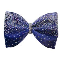 Velvet Modern Royal Rhinestone Bow