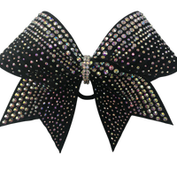 Royalty Black Rhinestone Bow