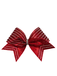Red Radiance Rhinestone Bow