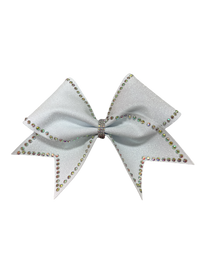 White Bow with Elegant Stoning