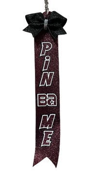 Custom Pin Me Ribbon- with Mini Bow