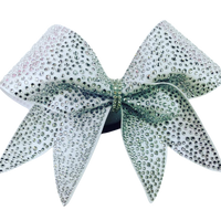 White Rhinestone Bow