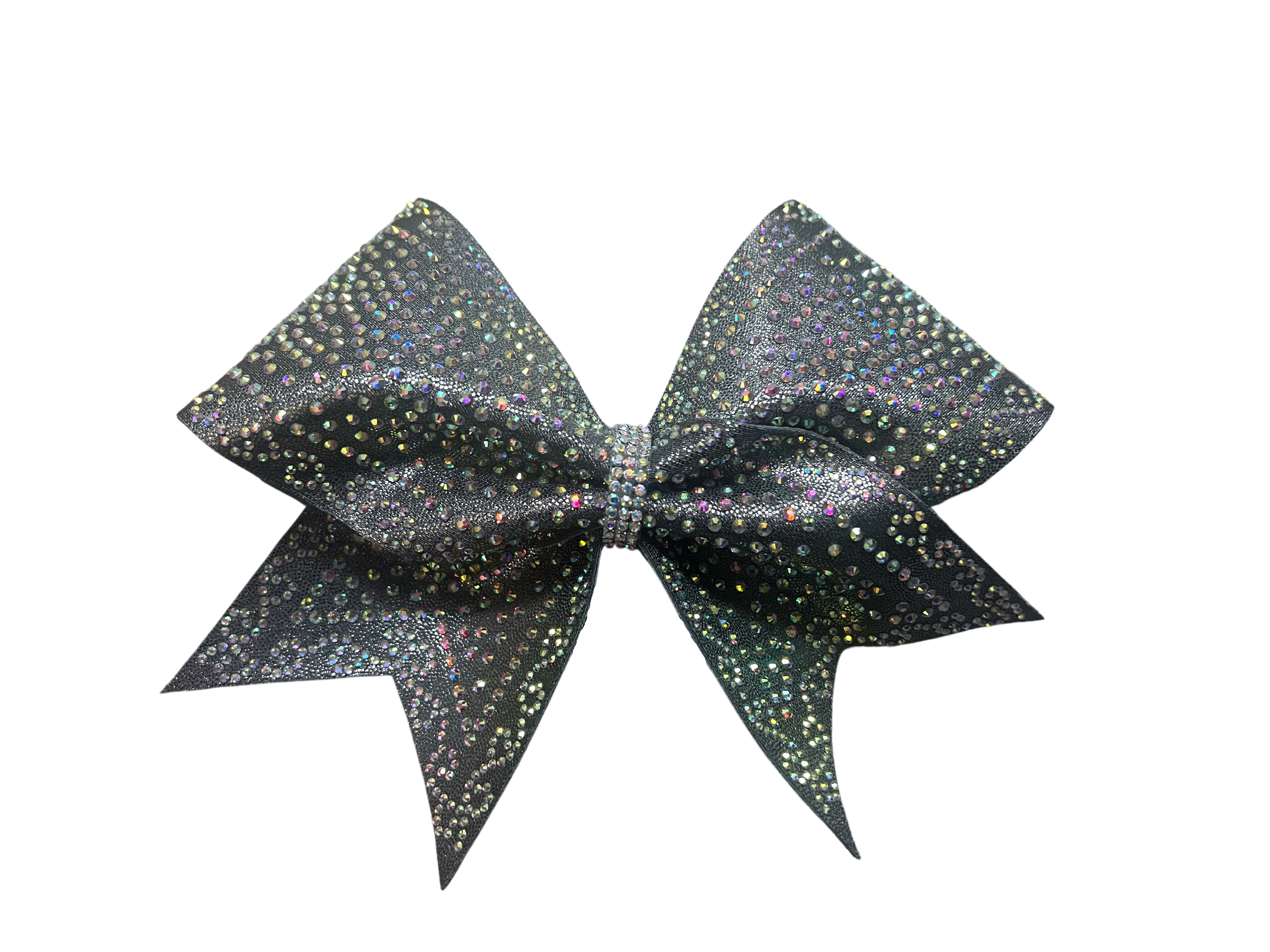 Charcoal Rhinestone Bow with AB Stones – Build A Bow
