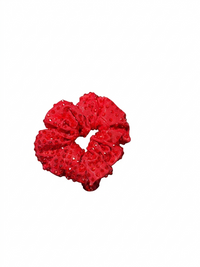 Tone on Tone Rhinestone Scrunchies